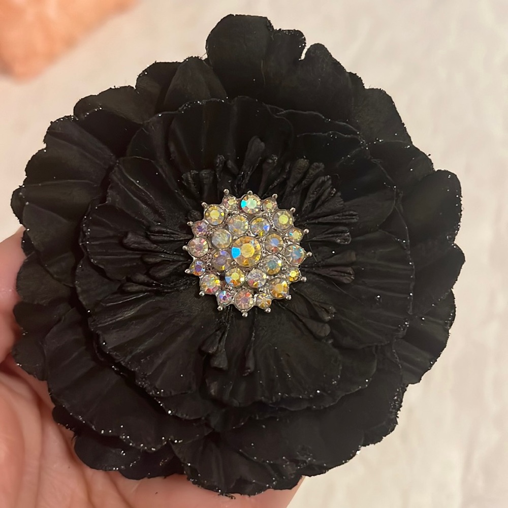 Tieks black flower topper